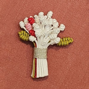 [주문제작] 꽃다발 매듭 브로치 공예 장신구